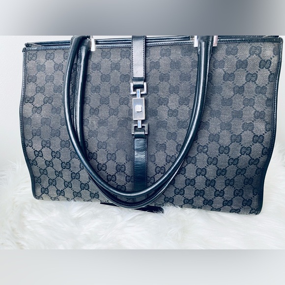 Gucci Jackie Large Tote Bag with Certificate of Authenticity Early 2000 Vintage - Picture 8 of 17